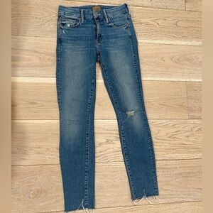 Mother Looker Ankle Fray Jeans 24